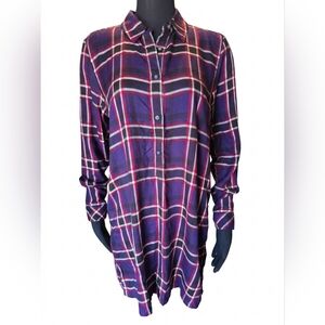 Michael Stars Bold Plaid Button Down Shirt